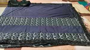 beautiful lycra sari with blouse