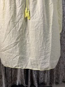 Pale Yellow Off-Shoulder Top