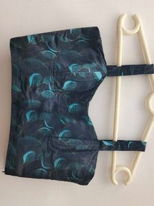 Stylish Leaf Print Blouse