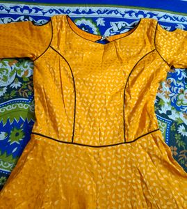 Yellow Desinger Frock