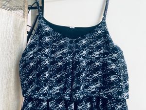 brand new blue georgette chiffon maxi dress for sale