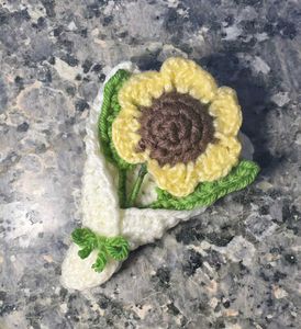 crochet 100% handmade sunflower bouquet