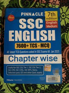 Pinnacle SSC english previous year questions