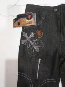 RARE Y2K CHROME HEARTS RAW DENIM