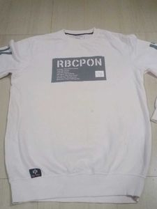 Men's White Graphic Sweatshirt