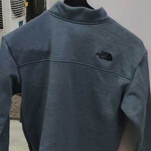 The North Face Gray Snap Neck Sweatshirt