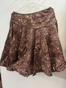 Boho Floral Cotton Skirt