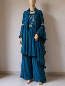 Blue Heavy garara dress