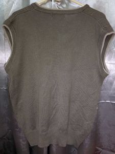 Korean Style Tan Unisex Knit Vest