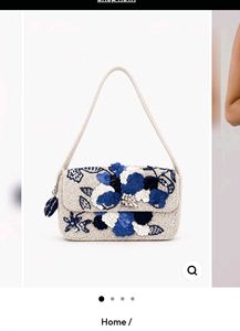 Embellished Floral Crossbody Bag