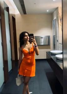 Orange Mini Dress