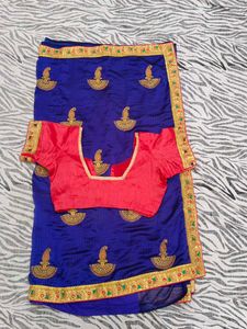 navy blue colour  beautiful saree