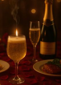 new champagne  Candle