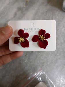 Velvet Flower Stud Earrings
