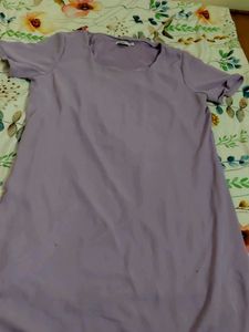 Lavender T-Shirt Dress