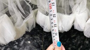 Off-white Flared Party Wear Gown