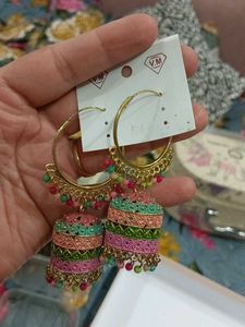 Boho Jhumka Earrings