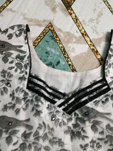 Cute Bird Print Kurta