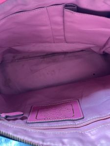 Coach Pink and Brown Tote Bag