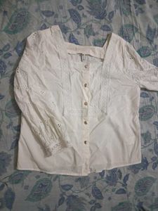 White shirt with Lace detailing