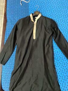 Men Black Kurta