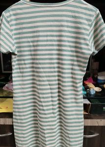 Striped Casual T-Shirt Dress