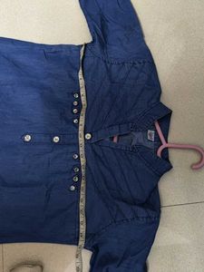 Blue Denim Kurta