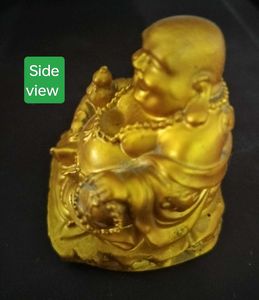 Golden Laughing Buddha Statue