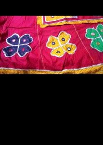 Vibrant Red &amp; Yellow Lehenga Choli Set