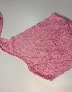 Pink Lace Bikini Top
