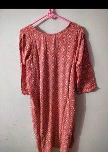 set of 2 kurta in pink and off white for women 🤍