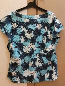 Lovely Cotton Peplum Top  (Size 42)