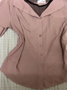 Striped Pink Blouse
