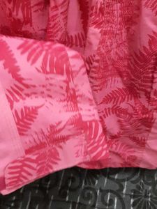 Pink Fern Print Hooded Jacket
