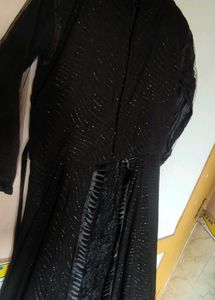 Elegant Black Sequined Ethnic Gown