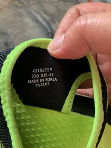 New Balance Black &amp; Neon Sandals