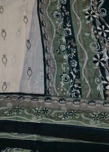 Green Striped Kurta Set with Dupatta