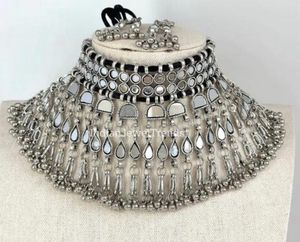 Boho Mirror Work Choker Necklace
