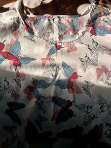 Butterfly Print Top