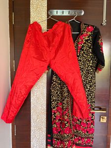 Handwork Embroidered Black suit set