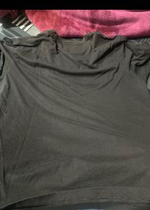 Jockey Plain Men's Black T-Shirt XL Size