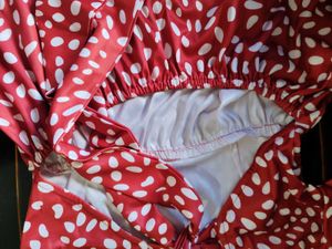 Chic Red Polka Dot Tiered Dress