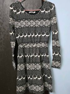 Black cute deer theme dress