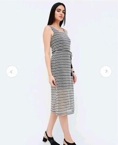 Code by Lifestyle Floral Printed Semi Sheer Dress