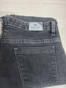 Washed Grey Denim Jeans