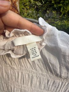 Chic White Smocked Top