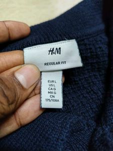 H&amp;M Textured Knit Polo Shirt