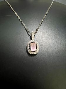 Elegant Pink Gemstone & Diamond Necklace