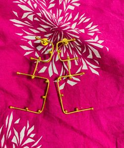 Unique Gold Statement Earrings