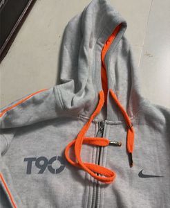 Nike T90 Grey Zip-Up Hoodie